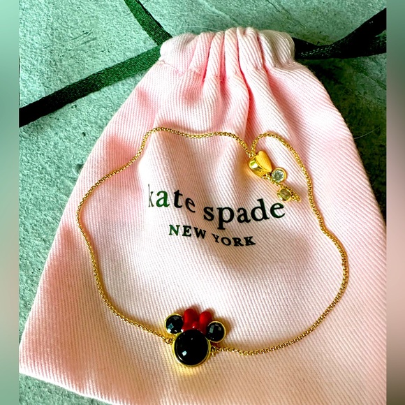 KATE SPADE DISNEY X MINNIE SLIDER BRACELET + DUST BAG - Picture 2 of 5